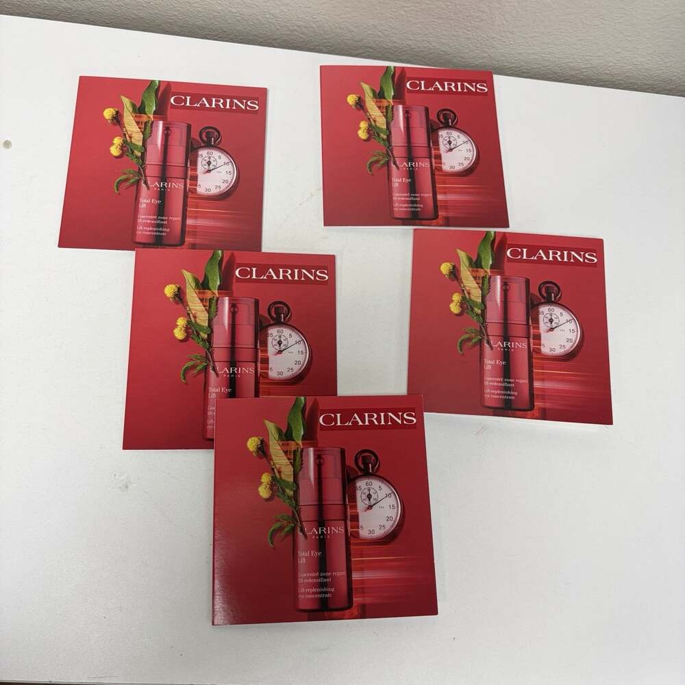 Lot Of 5 Clarins Total Eye Lift Samples 1ml / 0.03 oz